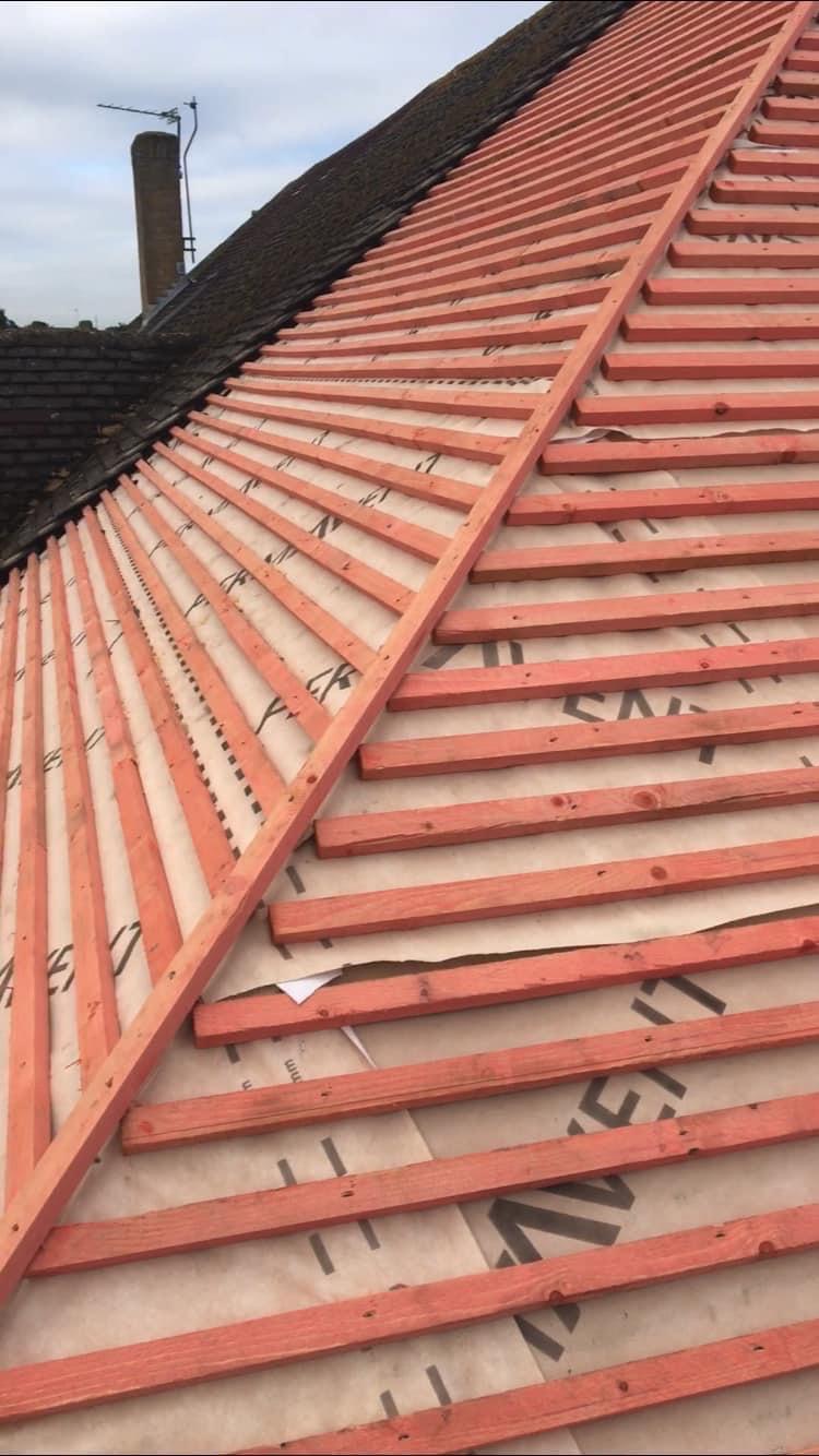 Flat Roof Membrane Lay
