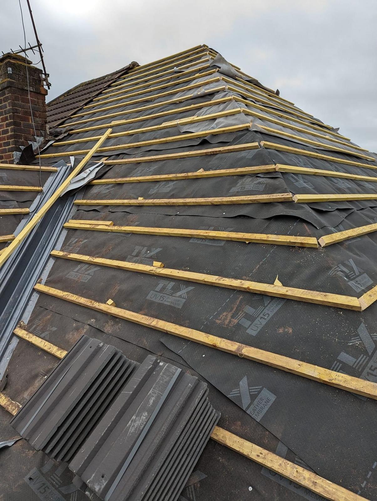 Roof Stripped & Re-Felted