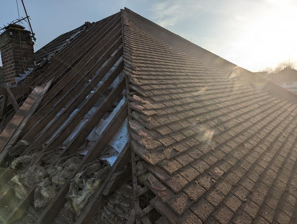 Double Garage Roof Re-Tile
