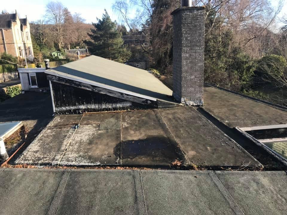 Flat Roof Strip & Chimney